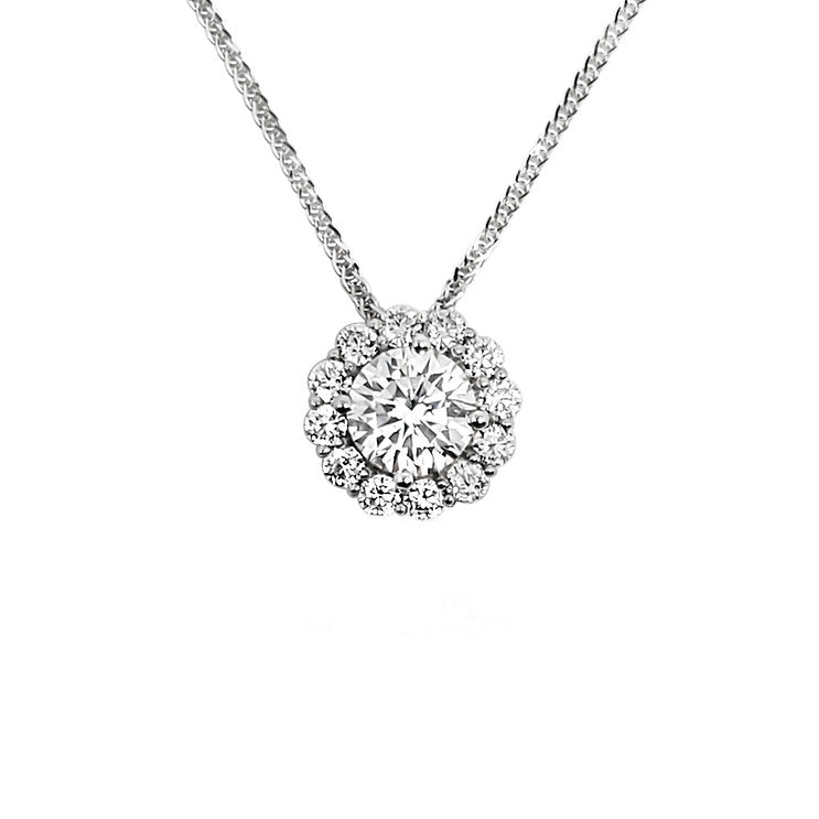 Halo diamond Pendant