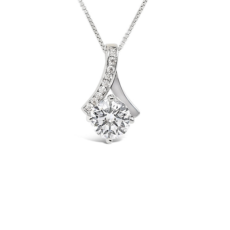 Ribbon diamond Pendant