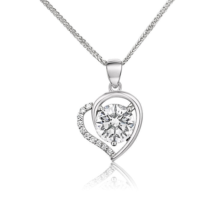 Heart- diamond Pendant
