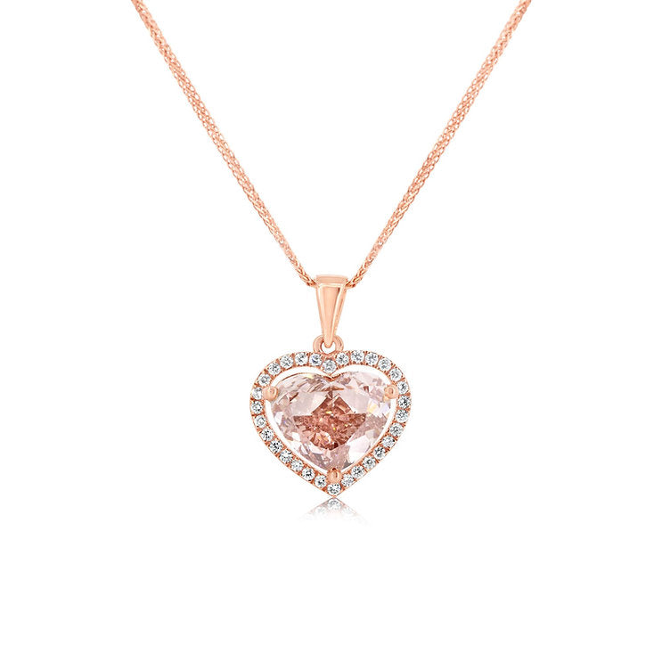 Gorgeous Heart-shaped Lab-Grown Diamond Pendant