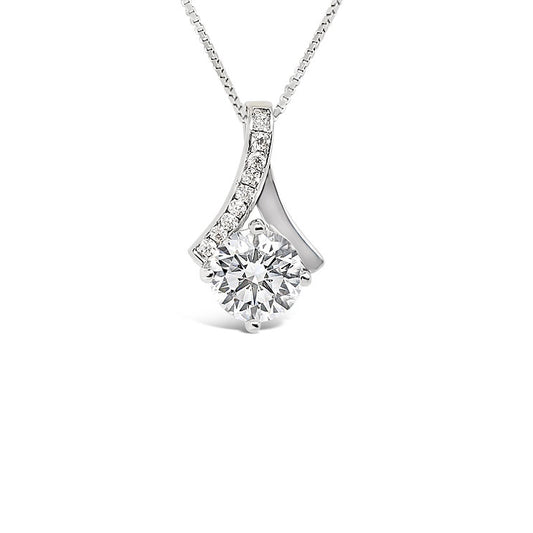 Ribbon diamond Pendant