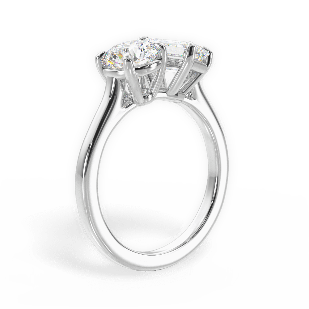 Two Stone Round Lab Diamond Ring